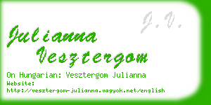 julianna vesztergom business card